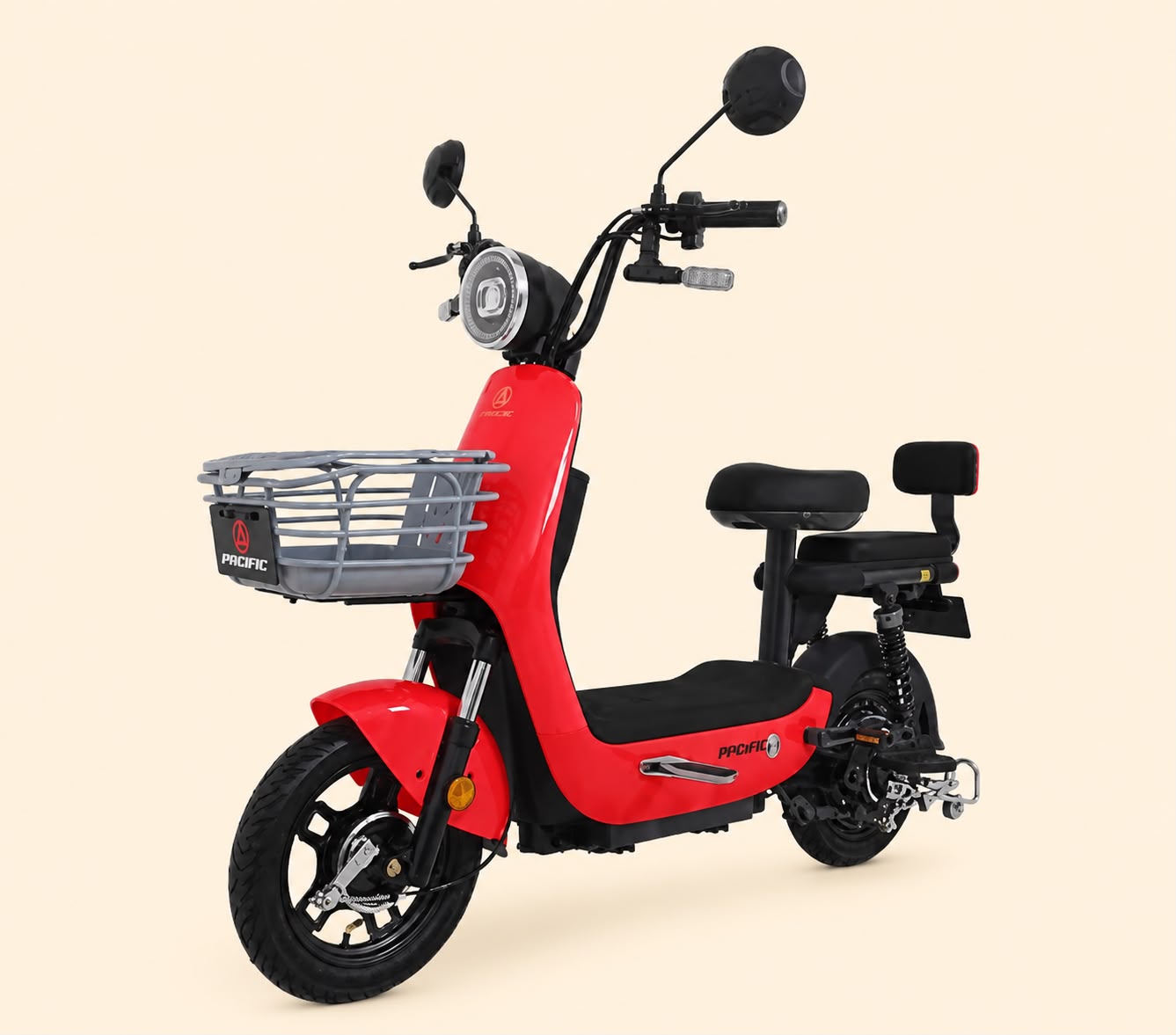 Sepeda listrik PACIFIC NIMBUZZ di showroom Lumajang